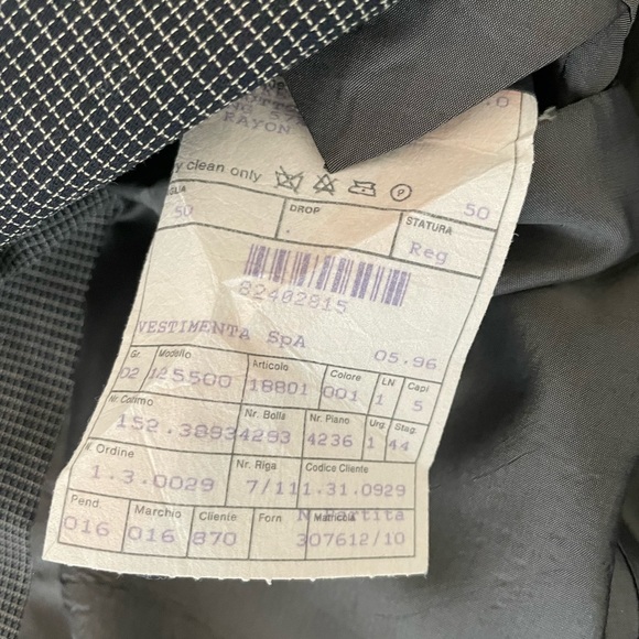 VESTIMENTA Made in Italy Vintage Textured Wool Blend Patch Pocket Jacket Size 40 - Picture 8 of 8